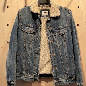 Mens Sherpa Lined Jean Jacket